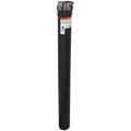 Product Image of 3" x 36" PolyPro Black UV Resistant Single Wall Straight Pipe w/ Locking Clamp