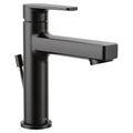 Product Image of Slate Matte Black 1 Handle Low Arc Bathroom Faucet, 40051BL