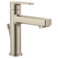 Product Image of Slate Brushed Nickel Single Hole Single-handle Bathroom Faucet w/ Metal/plastic Drain Assembly, 40051BN