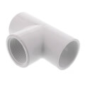 Product Image of 10" x 10" x 2-1/2" PVC Sch. 40 Threaded Tee (Socket x FIPT)