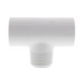 Product Image of 4" x 4" x 1" PVC Sch. 40 Threaded Tee (Socket x FIPT)