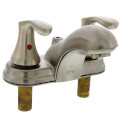 Product Image of Cleveland Faucet Cornerstone Two-Handle Low Arc Bathroom Faucet (Brushed Nickel), 40225BN
