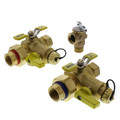 Product Image of 3/4" IPS Isolator E-X-P Tankless Water Heater Service Valve Kit w/ 150 PSI Pressure Relief Valve (Lead Free)