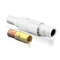 Product Image of Ball Nose In-line Latching Female Connector, 22 Series Single Pole Cam-type Contact & Insulator, Crimped, 250-350MCM, 690A Max (White)