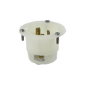 Product Image of 20A, 480V 3-Phase, NEMA L12-20P, 3P, 3W, Flanged Inlet Locking Receptacle, Non-Grounding (White)