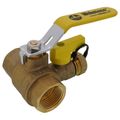 Product Image of 1" Pro-Pal Full Port Forged Brass Ball Valve w/ Hi-Flow Hose Drain & Reversible Handle (Lead Free)