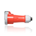 Product Image of 30A, 480V 2P, 3W, LEV Series IEC 60309-1 & 60309-2 Pin & Sleeve Connector w/ Screwless Clamp Assembly, IP66/IP67/IP68/IP69K, Watertight, Red