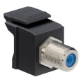 QuickPort Feedthrough F-Connector (Black)