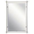 Product Image of Eileen Modern Rectangular Mirror (Brushed Nickel)