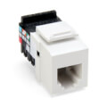 Voice Grade QuickPort Connector, 6P6C - White