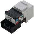 Product Image of Voice Grade QuickPort Connector, 6P6C - White (1 Pc)
