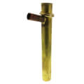 Product Image of 1-1/2" x 12", 17 Gauge, Brass Dishwasher Tailpiece with 3/4" Branch (Rough Brass)