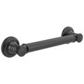 Product Image of Traditional 12" Decorative Ada Grab Bar (Matte Black), 41612-BL