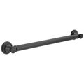 Product Image of Traditional 24" Decorative Ada Grab Bar (Matte Black), 41624-BL