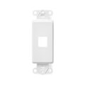 Product Image of QuickPort Decora Multimedia Insert, 1-Port (White)
