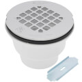 Product Image of 2" 102 Series 2-Part PVC Solvent Weld Shower Drain with Stainless Steel Strainer