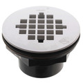 Product Image of 2" ABS Solvent Weld Shower Drain with White Plastic Strainer