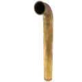 Product Image of 1-1/2" x 12", 17 GA, Rough Brass Direct Connection Waste Bend