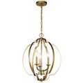 Product Image of Voleta 20.75" 3 Light Pendant (Natural Brass)