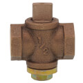 Product Image of 10596 1/2" Flat Head Gas Plug Valve w/ Check (5 PSI)
