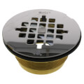 Product Image of 2" Brass No-Calk Shower Drain with Stainless Steel Strainer