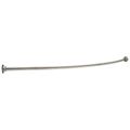 Product Image of 1" x 6' Shower Rod with Brackets (6"Bow) (Brushed Stainless Steel), 42206-SS