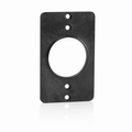 Product Image of Coverplate, Standard, Single-Gang, Thermoplastic, 1.56" Diameter (fits 20a & 30a Receptacles) (Black)