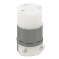 Product Image of 15A, 125V NEMA 5-15R, 2P, 3W, Connector, Straight Blade, Grounding, GRAY