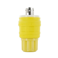 Product Image of 15A, 277V NEMA L7-15P, 2P, 3W, Locking Plug, Grounding, Wetguard (Yellow)