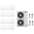 Product Image of 42,000 BTU, R-32, 21.5 SEER2 Ductless Four Zone Heat Pump Package (9+9+12+12)