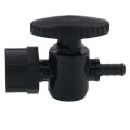 3/8" PureFlow PolyAlloy PEX Crimp x 1/2" Closet Stop Valve (Plastic Nut)