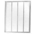 Product Image of 14" x 30" (Wall Opening Size) White Return Air Grille (650 Series)