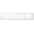 Product Image of 24" x 4" (Wall Opening Size) White Return Air Grille (650 Series)