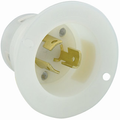 Product Image of 15A, 125V Flanged Inlet Locking Receptacle, Industrial Grade
