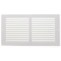 Product Image of 12" x 6" (Wall Opening Size) White Sidewall/Ceiling Return Air Grille (672 Series)