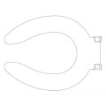 Product Image of Hinged Toilet Seat, White (-Oflc), 4335-100-000