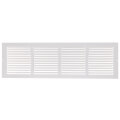Product Image of 24" x 6" (Wall Opening Size) White Sidewall/Ceiling Return Air Grille (672 Series)