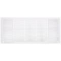 Product Image of 30" x 12" (Wall Opening Size) White Sidewall/Ceiling Return Air Grille (672 Series)