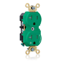 Product Image of Duplex Receptacle Outlet, Extra Heavy-duty , Split-circuit, 20A, 125v, 2-pole, 3-wire (Green)