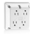Product Image of 15A 4-in-1 Quadruplex Receptacle/outlet, Industrial Grade (White)