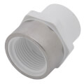 Product Image of 3/4" x 1" PVC Schedule 40 Socket x SR Female Adapter