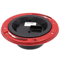 Product Image of 3" or 4" ABS Level-Fit Closet Flange w/ Metal Ring and Test Cap