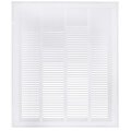 20" x 25" (Wall Opening Size) White Sidewall/Ceiling Return Air Filter Grille