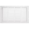 Product Image of 24" x 14" (Wall Opening Size) White Sidewall/Ceiling Return Air Filter Grille (673 Series)