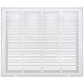 Product Image of 24" x 20" (Wall Opening Size) White Sidewall/Ceiling Return Air Filter Grille (673 Series)