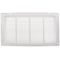 Product Image of 30" x 12" (Wall Opening Size) White Sidewall/Ceiling Return Air Filter Grille (673 Series)
