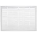 Product Image of 30" x 20" (Wall Opening Size) White Sidewall/Ceiling Return Air Filter Grille (673 Series)