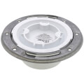 Product Image of 3" or 4" Easy Tap Closet Flange w/ Stainless Steel Ring (PVC)