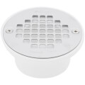 Product Image of 2" or 3" PVC General Purpose Shower Drain with Stainless Steel Strainer