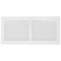 Product Image of 14" x 6" (Wall Opening Size) White Sidewall Register (651 Series)